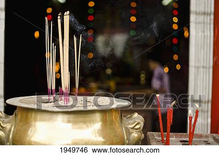 incense burns outside a temple; melaka malaysia View Large Photo Image Stock Photograph - incense burns outside a temple; melaka malaysia. Fotosearch