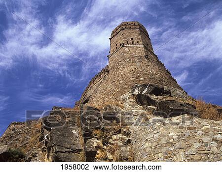 Stock Image - inside the impressive 15th century fort of kumbhalgarh; rajasthan india. Fotosearch