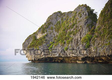 Stock Photograph - Island Coastline Near Koh Phi Phi; Phuket Thailand. Fotosearch