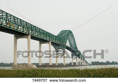 Stock Photo - laviolette bridge; trois rivieres quebec canada. Fotosearch