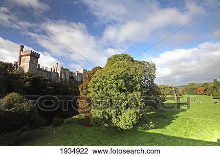 Stock Image - Lismore Castle; Lismore, County Waterford, Ireland. Fotosearch