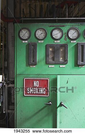 No Smoking Sign On A Machine At A Now Demolished Power Plant; Wabamun Alberta Canada View Large Photo Image Stock Photography - No Smoking Sign On A Machine At A Now Demolished Power Plant; Wabamun Alberta Canada. Fotosearch