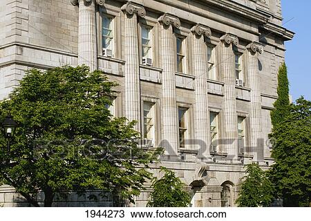Stock Image - old courthouse building; montreal quebec canada. Fotosearch