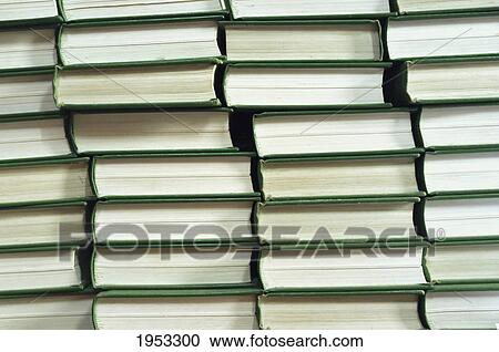 Stock Image - page edges in a stack of books; northumberland england. Fotosearch
