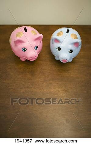 Piggy Bank Couple's Financial Discussion View Large Photo Image Stock Photo - Piggy Bank Couple's Financial Discussion. Fotosearch
