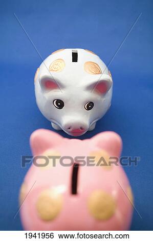 Piggy Bank Couple's Financial Discussion View Large Photo Image Stock Photograph - Piggy Bank Couple's Financial Discussion. Fotosearch