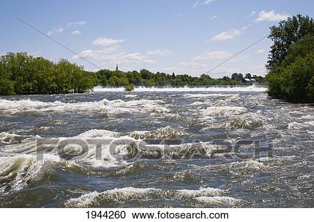 Stock Image - richelieu river; chambly quebec canada. Fotosearch