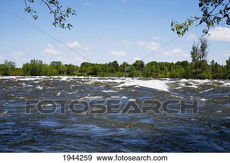 Stock Photo - richelieu river; chambly quebec canada. Fotosearch