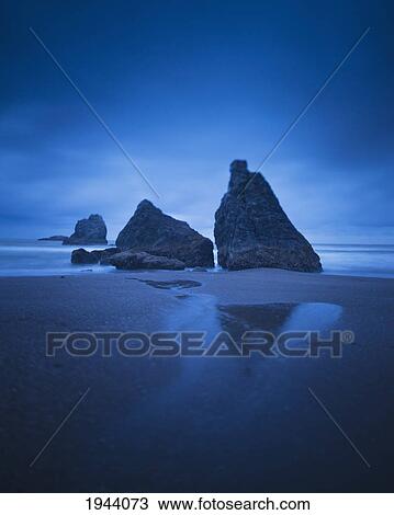 Rock Formations Along The Coast Of The Pacific Ocean; Bandon Oregon United States Of America View Large Photo Image Stock Image - Rock Formations Along The Coast Of The Pacific Ocean; Bandon Oregon United States Of America. Fotosearch