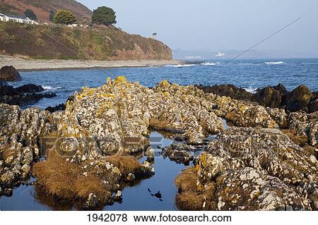 Rocks Along The Coastline; Myrtleville County Cork Ireland View Large Photo Image Stock Photo - Rocks Along The Coastline; Myrtleville County Cork Ireland. Fotosearch