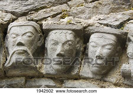 Stock Image - Sculpture Detail Of Entrance To Dysert O'dea Church And Monastery; County Clare Ireland. Fotosearch