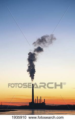 Smoke Pouring From A Power Plant Smoke Stack; Minnesota, United States Of America View Large Photo Image Stock Image - Smoke Pouring From A Power Plant Smoke Stack; Minnesota, United States Of America. Fotosearch
