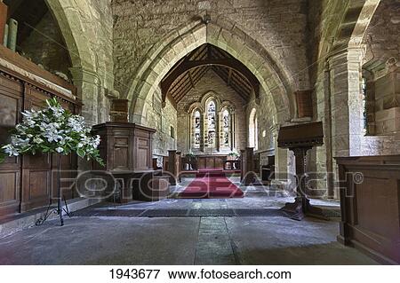 Stock Photo - St. Michael And All Angels Church; Ingram Northumberland England. Fotosearch