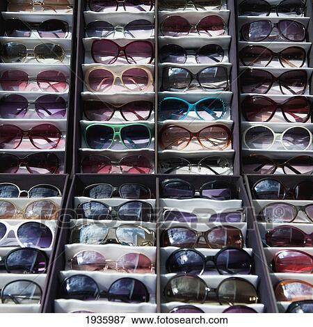 Stock Photo - Sunglasses On Display; Busan Korea. Fotosearch