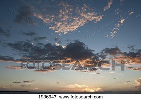 Stock Photo - Sunlight On The Clouds; South Caicos Turks And Caicos Islands. Fotosearch