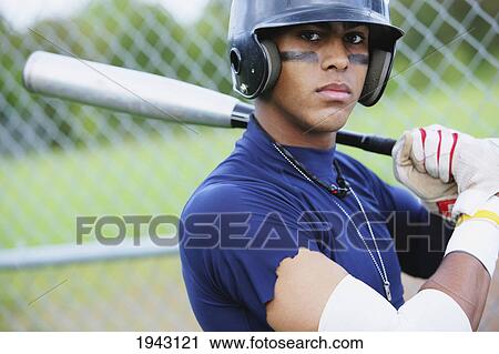Teenage Boy Baseball Player Wearing A Batting Helmet; Troutdale Oregon United States Of America View Large Photo Image Stock Image - Teenage Boy Baseball Player Wearing A Batting Helmet; Troutdale Oregon United States Of America. Fotosearch