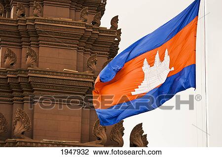 the cambodian flag; phnom penh cambodia View Large Photo Image Stock Image - the cambodian flag; phnom penh cambodia. Fotosearch