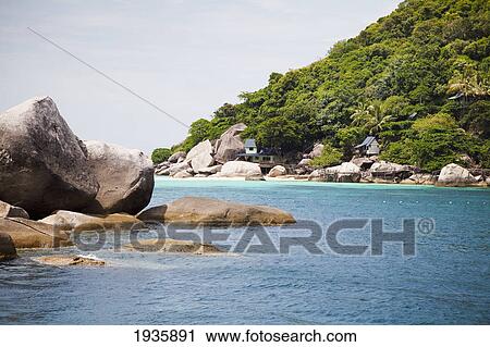 Stock Image - The Gulf Of Thailand; Ko Nang Yuan, Ko Tao, Thailand. Fotosearch