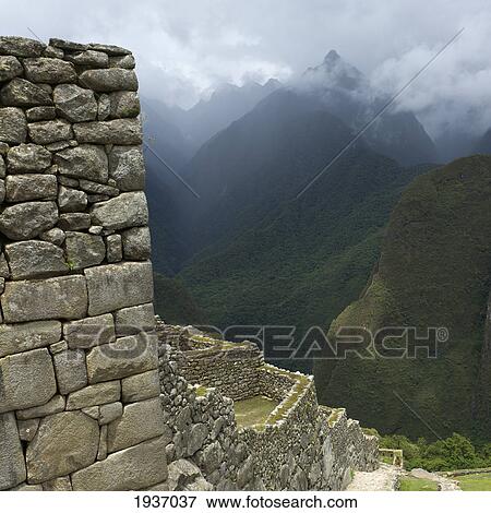 Stock Photo - The Historic Inca Site Machu Picchu; Peru. Fotosearch
