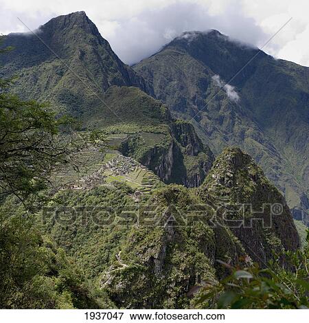 The Historic Inca Site Machu Picchu; Peru View Large Photo Image Stock Photo - The Historic Inca Site Machu Picchu; Peru. Fotosearch