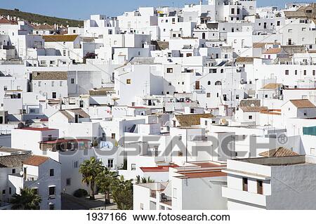 Town Buildings; Vejer De La Frontera Spain View Large Photo Image Stock Photograph - Town Buildings; Vejer De La Frontera Spain. Fotosearch