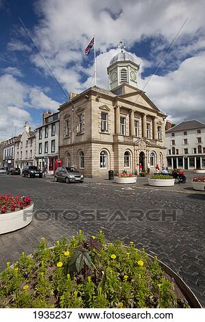 Stock Photo - Town Hall; Kelso, Scotland. Fotosearch