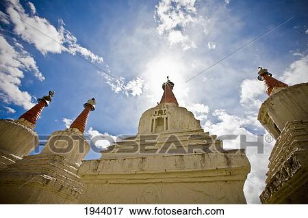 Turrets On Top Of Ornate Structures; Leh Ladakh India View Large Photo Image Stock Photo - Turrets On Top Of Ornate Structures; Leh Ladakh India. Fotosearch