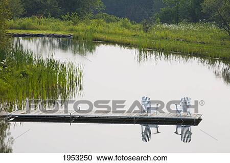 two chairs reflected in the eater in the early morning light; ville de lac brome quebec canada View Large Photo Image Stock Image - two chairs reflected in the eater in the early morning light; ville de lac brome quebec canada. Fotosearch