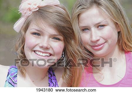 Two Teenage Girls; Troutdale Oregon United States Of America View Large Photo Image Stock Image - Two Teenage Girls; Troutdale Oregon United States Of America. Fotosearch