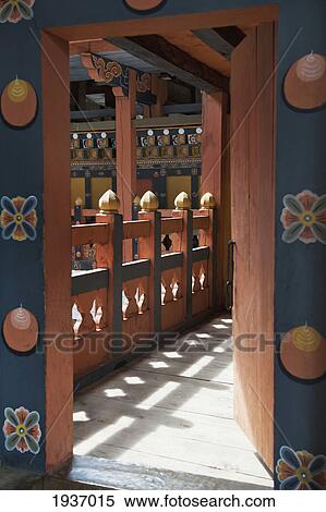 Stock Photography - View Into A Building In The Punakha Dzong; Punakha District Bhutan. Fotosearch
