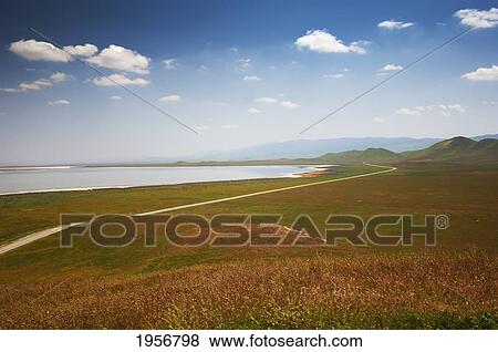 view of carrizo plain and soda lake; california united states of america View Large Photo Image Stock Photo - view of carrizo plain and soda lake; california united states of america. Fotosearch