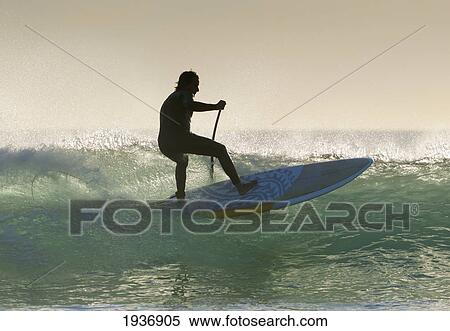 Stock Photography - Wakeboarding; Los Lances Beach Tarifa Spain. Fotosearch