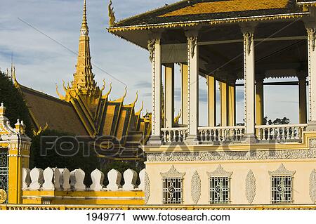 wat ounalom the most important wat of phnom penh originally constructed in 1443; phnom penh cambodia View Large Photo Image Stock Image - wat ounalom the most important wat of phnom penh originally constructed in 1443; phnom penh cambodia. Fotosearch