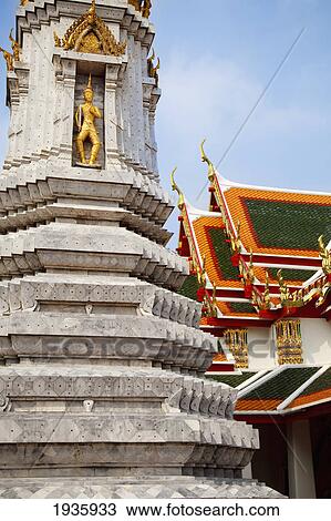 Wat Pho, Temple Of The Reclining Buddha; Bangkok, Thailand View Large Photo Image Stock Image - Wat Pho, Temple Of The Reclining Buddha; Bangkok, Thailand. Fotosearch