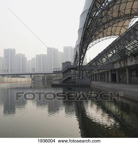 Picture - Waterfront Architecture; Tianjin China. Fotosearch