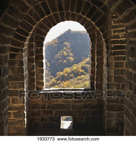 Window In The Mutianyu Section Of The Great Wall Of China; Beijing, China View Large Photo Image Stock Image - Window In The Mutianyu Section Of The Great Wall Of China; Beijing, China. Fotosearch