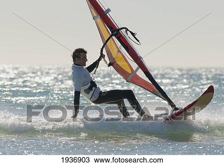 Windsurfing; Los Lances Beach Tarifa Spain View Large Photo Image Stock Image - Windsurfing; Los Lances Beach Tarifa Spain. Fotosearch