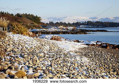 Stock Photo - Winter On Kenmare Bay; Sneem County Kerry Ireland. Fotosearch