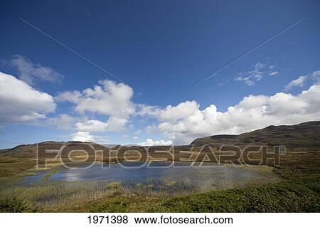 a lake surrounded by hilly landscape; ardnamurchan argyl scotland View Large Photo Image Stock Photo - a lake surrounded by hilly landscape; ardnamurchan argyl scotland. Fotosearch