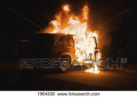 a vehicle on fire; dublin dublin county ireland View Large Photo Image Stock Image - a vehicle on fire; dublin dublin county ireland. Fotosearch