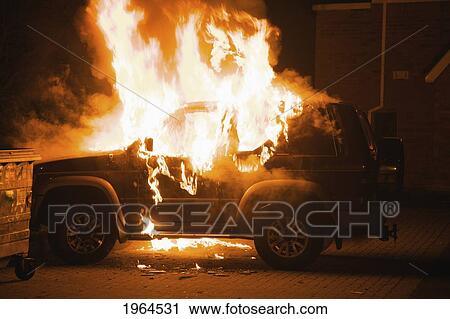a vehicle on fire; dublin dublin county ireland View Large Photo Image Stock Image - a vehicle on fire; dublin dublin county ireland. Fotosearch