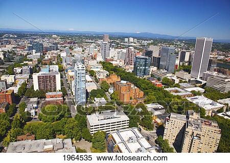 aerial view of portland; portland oregon united states of america View Large Photo Image Stock Photography - aerial view of portland; portland oregon united states of america. Fotosearch