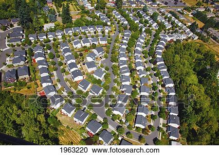 an aerial view of houses; portland, oregon, united states of america View Large Photo Image Stock Image - an aerial view of houses; portland, oregon, united states of america. Fotosearch