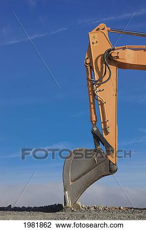 articulated arm and scoop of mechanical excavator; torremolinos malaga province spain View Large Photo Image Stock Image - articulated arm and scoop of mechanical excavator; torremolinos malaga province spain. Fotosearch