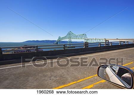 Stock Photo - astoria bridge over the columbia river; oregon, united states of america. Fotosearch