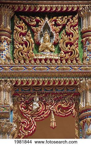buddhist stucco; prachuap kiri khan prachuap province thailand View Large Photo Image Picture - buddhist stucco; prachuap kiri khan prachuap province thailand. Fotosearch