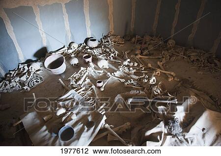 Stock Image - burial chamber at los millares; almeria andalusia spain. Fotosearch