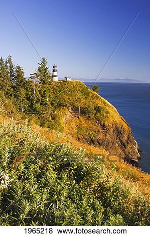 cape disappointment lighthouse; ilwaco washington united states of america View Large Photo Image Stock Photo - cape disappointment lighthouse; ilwaco washington united states of america. Fotosearch