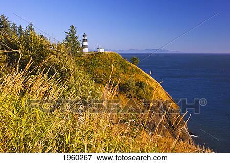 Stock Photo - cape disappointment lighthouse; washington, united states of america. Fotosearch