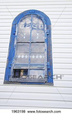 church window with blue trim; manitoba, canada View Large Photo Image Stock Photo - church window with blue trim; manitoba, canada. Fotosearch